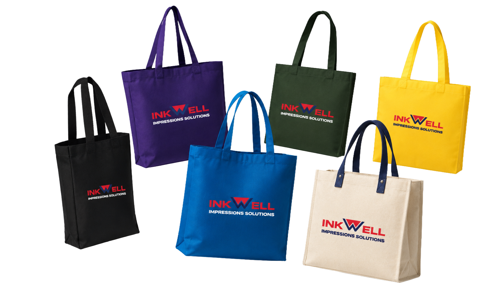 Premium custom printed tote bags for corporate branding